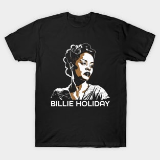 Bille Holiday Golden Singer T-Shirt